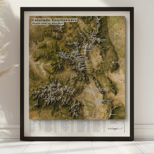 Colorado 14ers map