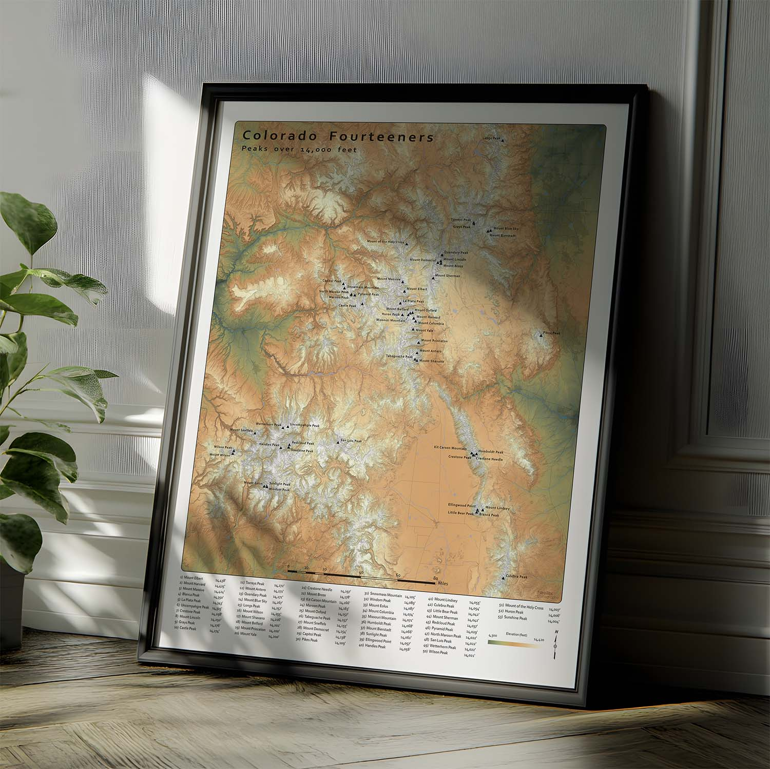 map of colorado 14ers