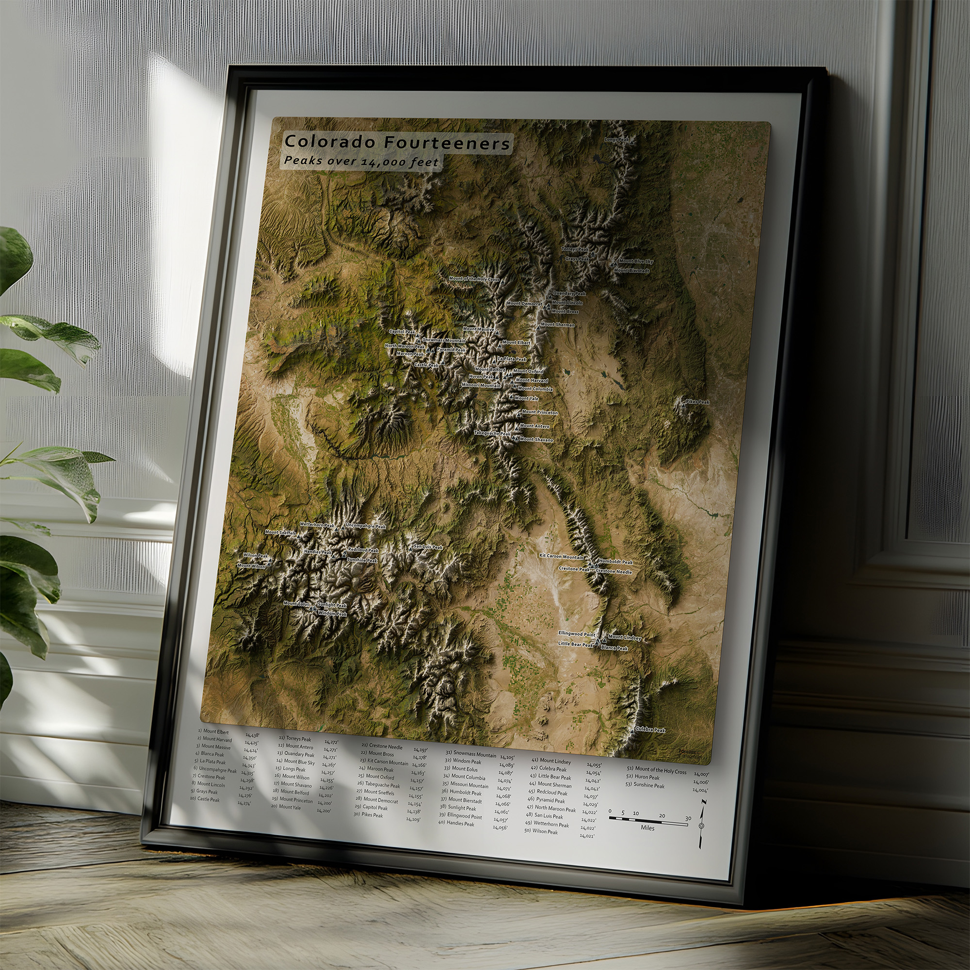 map of colorado 14ers