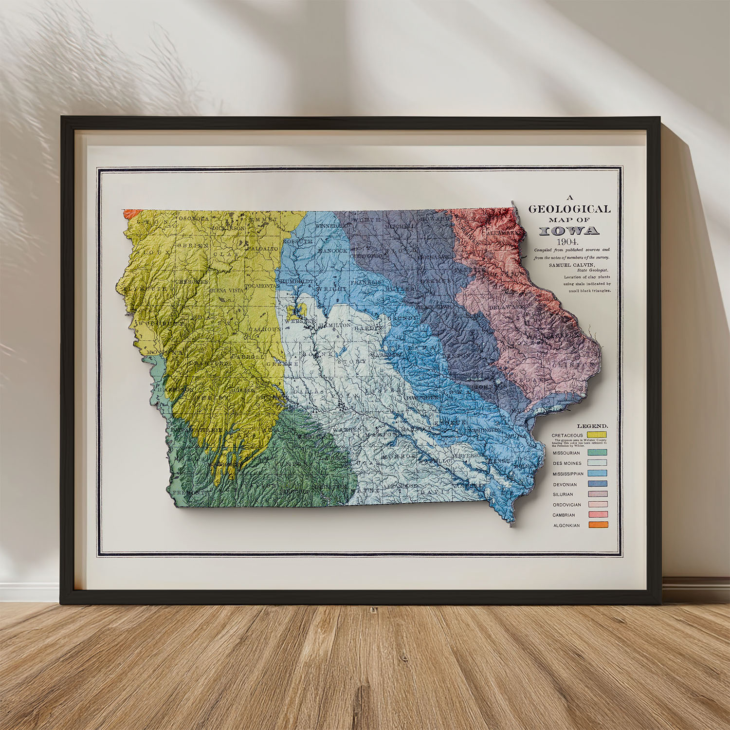 Vintage Iowa Geological Map | 1904 Edition - Image 2