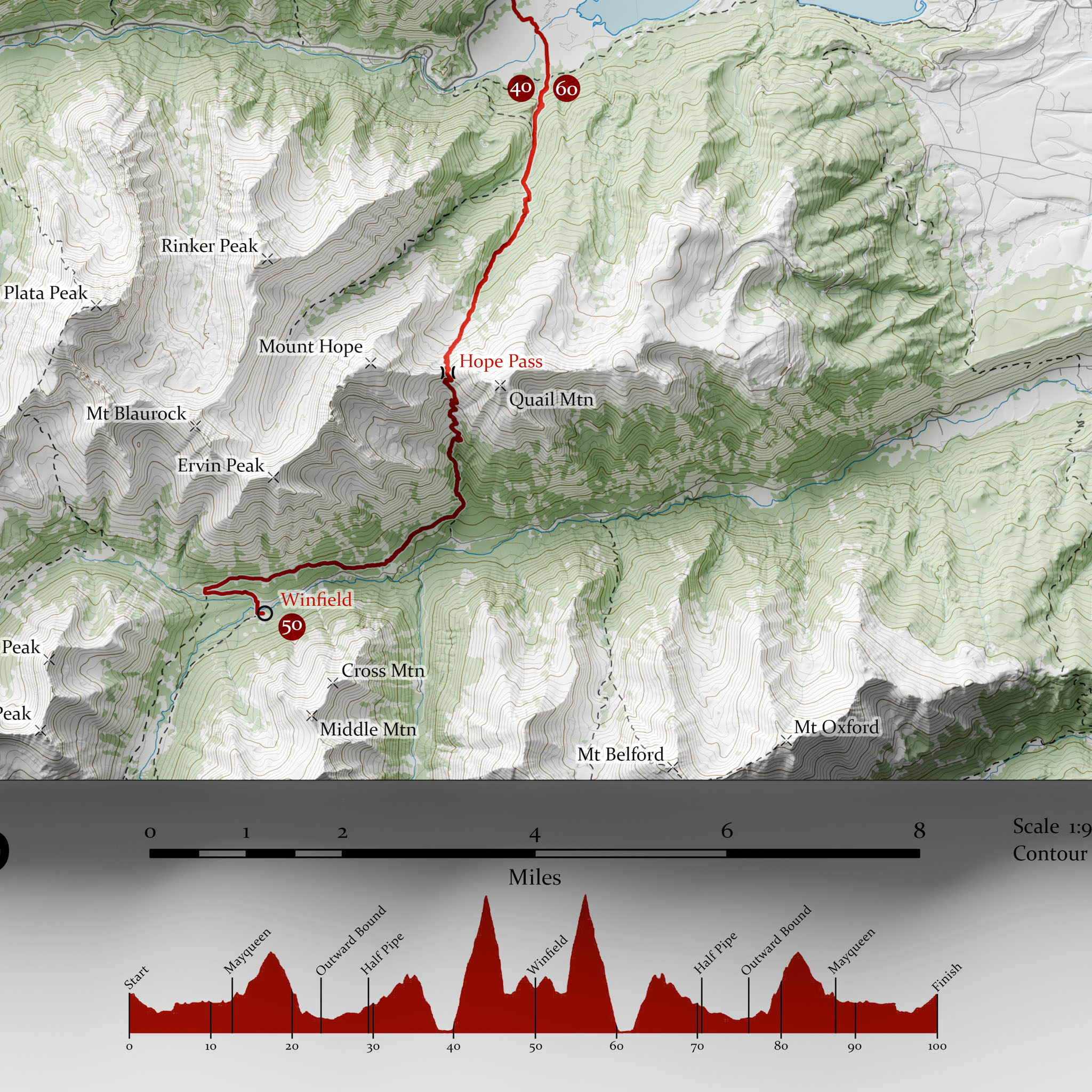 leadville 100 race map