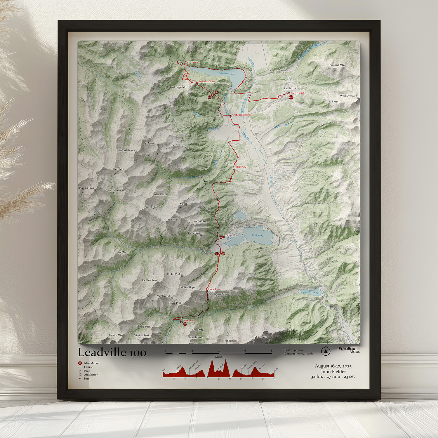 Leadville 100 map