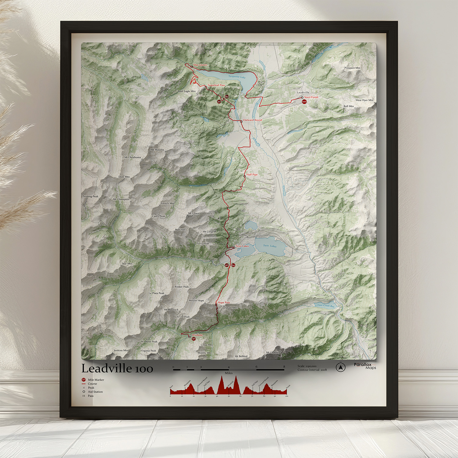 Leadville 100 map