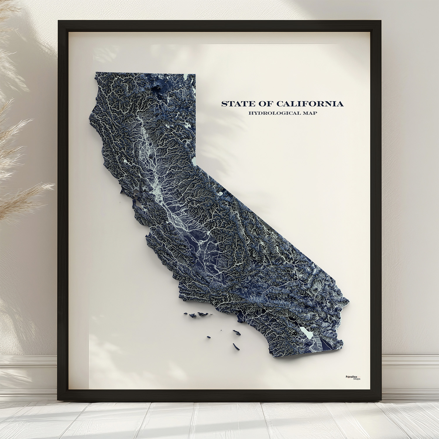 California Hydrological Map