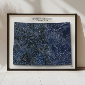 Colorado Hydrological map