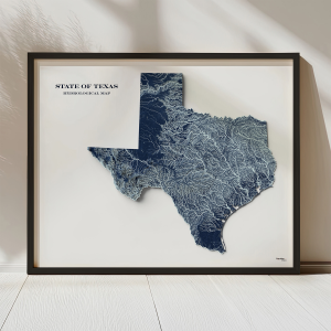 Texas Hydrological Map